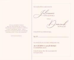 Zaproszenia Paola - wzór 1