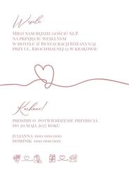 Zaproszenia Paola - wzór 1