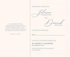 Zaproszenia Paola - wzór 3
