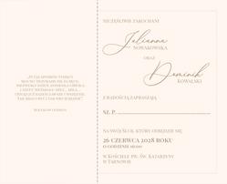 Zaproszenia Paola - wzór 4