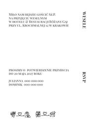 Zaproszenia Paola2 - wzór 4