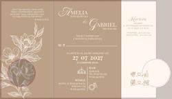 Zaproszenia Sabrina - wzór 5