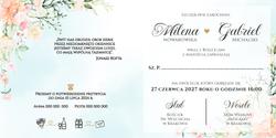 Zaproszenia Peonia2 - wzór 3 wnętrze