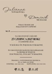 Zaproszenia Anika - wzór 1