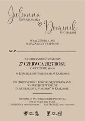 Zaproszenia Anika - wzór 1