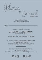Zaproszenia Anika - wzór 2