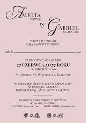 Zaproszenia Anika - wzór 3