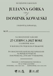 Zaproszenia Anika - wzór 4