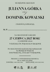 Zaproszenia Anika - wzór 4