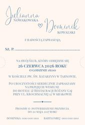 Zaproszenia Koleta - wzór 3