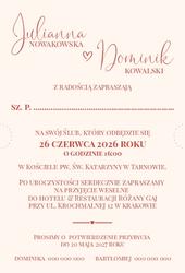 Zaproszenia Koleta - wzór 5