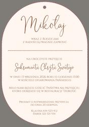 Zaproszenia Agnes - wzór 3