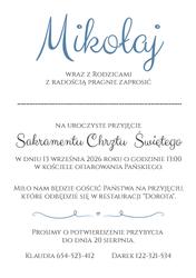 Zaproszenia Maura - wzór 2