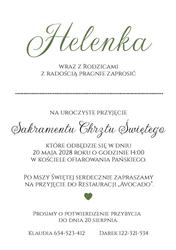 Zaproszenia Maura - wzór 3