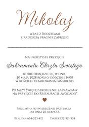Zaproszenia Maura - wzór 4