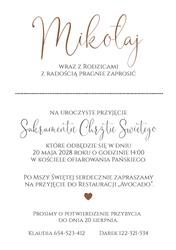 Zaproszenia Maura - wzór 4