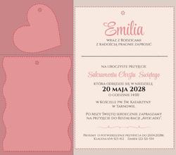 Zaproszenia Tessa - wzór 1