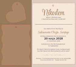 Zaproszenia Tessa - wzór 3