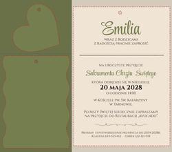 Zaproszenia Tessa - wzór 4