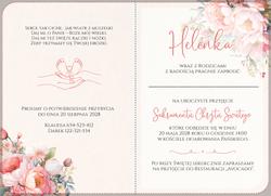 Zaproszenia Bessie - wzór 1