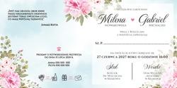 Zaproszenia Peonia2 - wzór 9 wnętrze