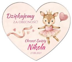 Magnesy z podziękowaniem Chrzest - wzór 4