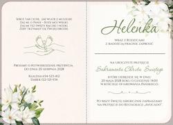 Zaproszenia Bessie - wzór 2