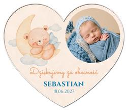 Magnesy z podziękowaniem Chrzest - wzór 47