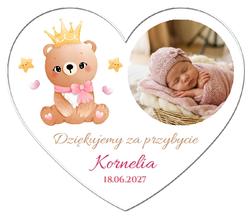 Magnesy z podziękowaniem Chrzest białe - wzór 7