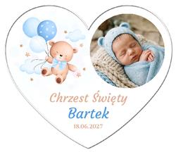 Magnesy z podziękowaniem Chrzest białe - wzór 21