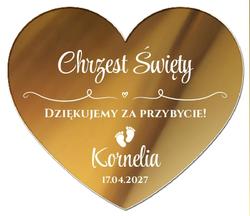 Magnesy z podziękowaniem na Chrzest lustrzane - wzór 15