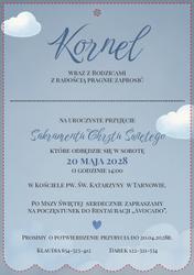 Zaproszenia Lea - wzór 3