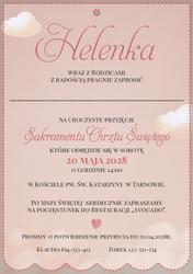 Zaproszenia Lea - wzór 4