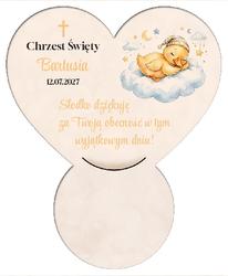 Podkładka pod czekoladkę na chrzest - wzór29