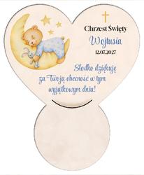 Podkładka pod czekoladkę na chrzest - wzór34