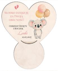 Podkładka pod czekoladkę na chrzest - wzór44