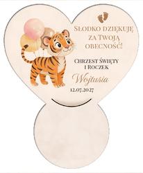 Podkładka pod czekoladkę na chrzest - wzór47