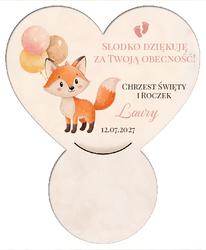 Podkładka pod czekoladkę na chrzest - wzór49