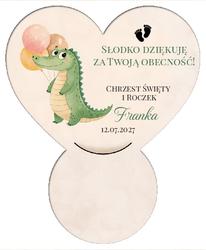 Podkładka pod czekoladkę na chrzest - wzór50