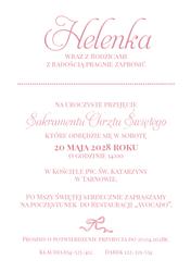 Zaproszenia Louise - wzór 1