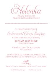 Zaproszenia Louise - wzór 2