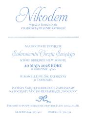 Zaproszenia Louise - wzór 4