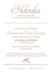 Zaproszenia Louise - wzór 5