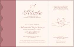 Zaproszenia April - wzór 1