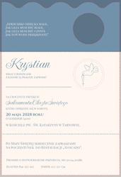 Zaproszenia Klaudia - wzór 1