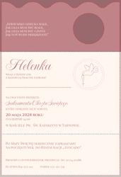 Zaproszenia Klaudia - wzór 2