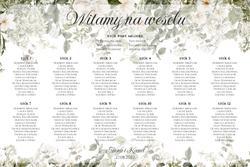 Tablica z usadzeniem gości Eliza - wzór 2