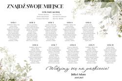 Tablica z usadzeniem gości Eliza - wzór 3