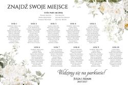 Tablica z usadzeniem gości Eliza - wzór 4