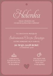 Zaproszenia Nela - wzór 1